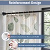 Clear Shower Curtain Rod Holder, Adhesive Shower Rod Holder for