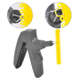 Orthodontic Ligature Ties Kit - 1040 Multi-Color Rubber Bands with Orthodontic Ligature Gun for Braces - Complete Tool Set for Dental Braces and Orthodontic Procedures