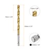 sourcing map 6pcs 1/4" Hex Shank Twist Drill Bits 6.5mm