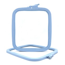 Nurge Blue Medium (No:3) Plastic Square Embroidery Hoop, Cross Stitch Hoops, Punch Needle Hoop , DIY Craft Sewing,ABS Plastic Embroidery Hoops