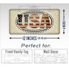 Americana USA License Plate Vintage Retro July 4th Patriotic United
