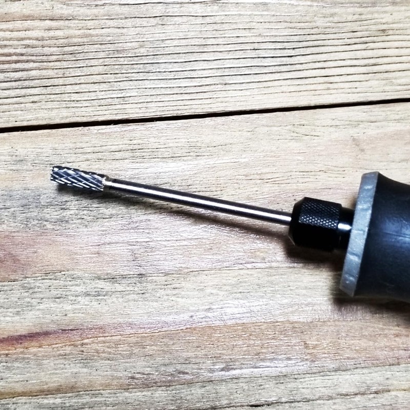 Luo ke 75mm Extra Long Carbide Burr Sets, 1/8 Inch