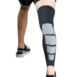 Just Rider Support Sleeve for knee cap pain, running, gym, sports for men & women (Single Pc) (Black, Large)