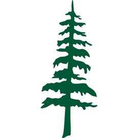 NBFU Pine Tree Landscape Adventure 1 (Green) (Set Of 2) Premium Waterproof Vinyl Decal Stickers For Laptop Phone Accessory Helmet Car Window Bumper Mug Tuber Cup Door Wall Decoration