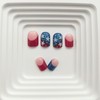 4th of July Press on Nails Short Square Fake Nails