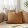 JUSPRURBET Mustard Yellow Boucle Throw Pillow Covers 18x18 inch Set