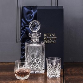 EDB2LT - Royal Scot Crystal Edinburgh - 2 Large Crystal Tumblers 95 mm (Presentation Boxed)