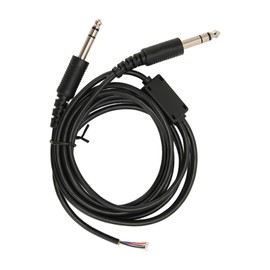 Aviation Headset Replacement, AVCOMM Pilot Dual GA Plug Headphones DIY Cable 6.6 Feet for David Clark