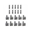 10 Sets Metal Zipper Head Slider Zipper Bottom Sliders Head