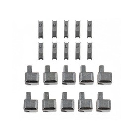 10 Sets Metal Zipper Head Slider Zipper Bottom Sliders Head Sliders Retainer Insertion Pin Zipper Stopper for DIY Sewing (Gun Metal, 10)