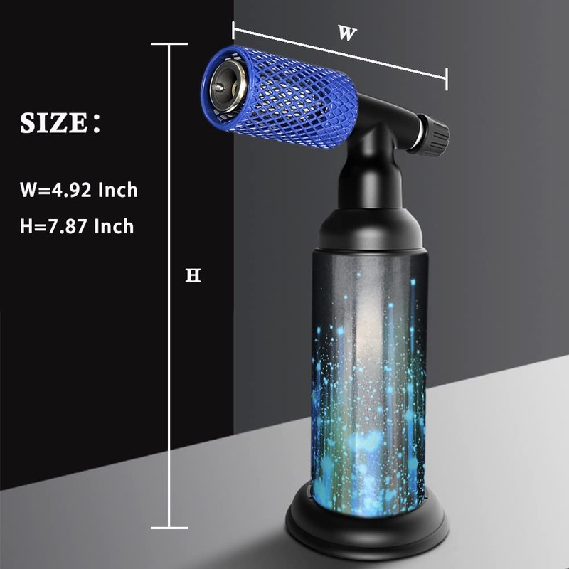Molgoc Butane Torch with Anti-scalding Device,Stainless Steel Protective Cover,Refillable Kitchen