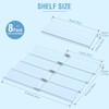 Suneerplay Spice Drawer Organizer 8 Tier, Acrylic Seasoning Organizer Rack,