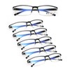 LUFF 6Pcs Anti-Blue-ray Reading Glasses Portable Ultra-Light Readers(4.00X)