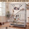 petonfun 2 Pack Ferret Rat Hammock Tunnel for Cage Accessories