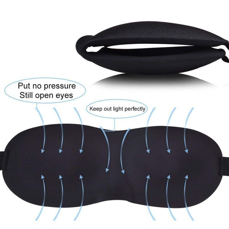 Premium 3D Contoured Eye Mask for Sleeping (2 PCs) -