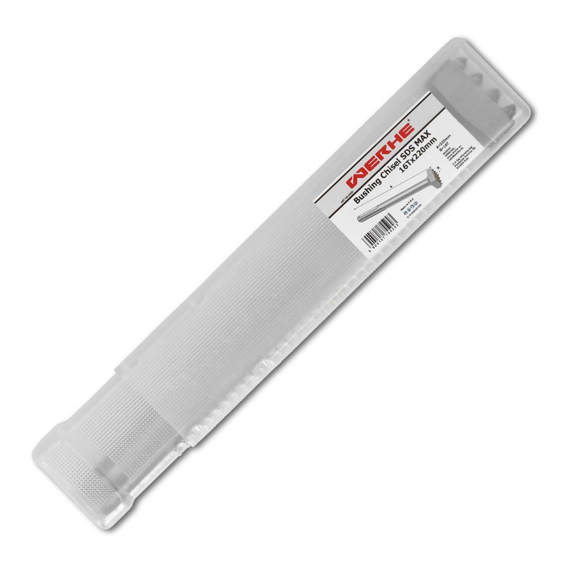WERHE® SDS MAX Stocker Chisel 16 Teeth 220 mm Length