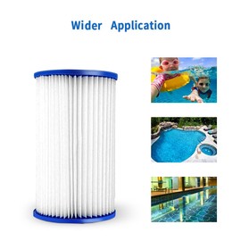 fishing port Pool Filter Cartridge Type A or C Replacement for Intex 1000/1500/530 GPH Filter Pump for Above Ground Pools, Hot Tubs Filter Compatible with Intex 29000E/59900E Filter Pump,2 Pack