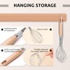 Professional Stainless Steel Whisk with Wooden Handle, Large Long 26