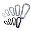 Pack of 5 Fire brigade snap hooks, painted black, load