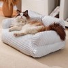 Waterproof Oxford Cat Bed with Side for Small Dogs -