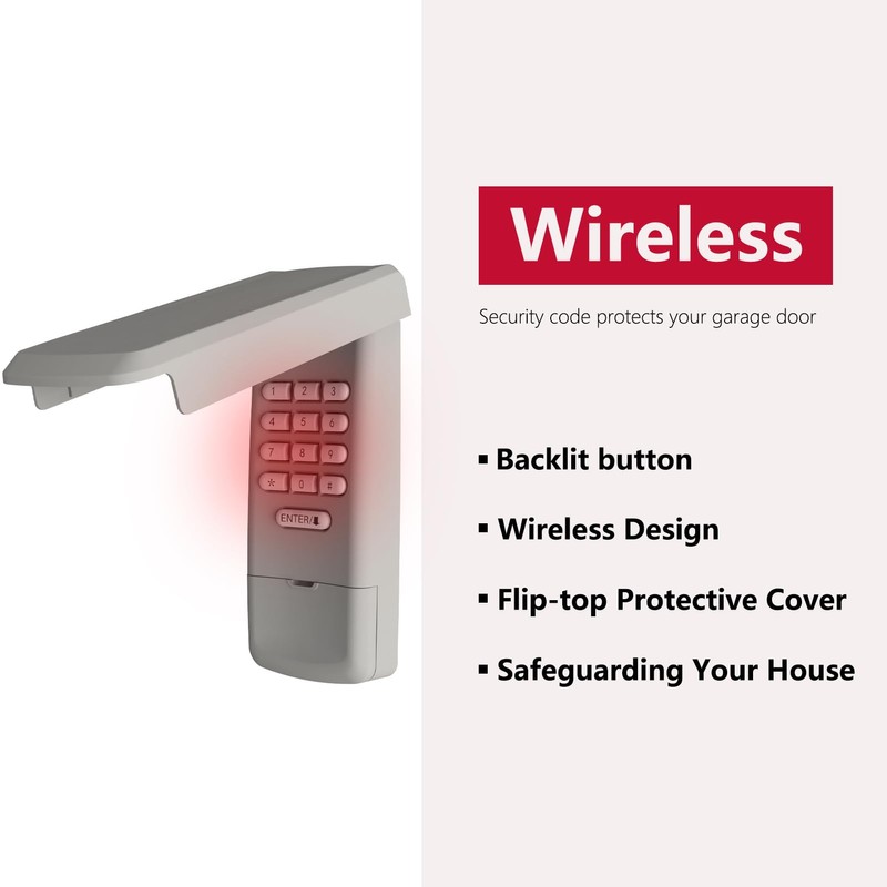 Garage Door Opener Keypad Universal Compatible with Liftmaster Chamberlain Craftsman