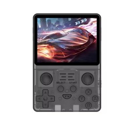 RGB20S 3.5-Inch 4:3 IPS OGA Screen Open Source Handheld Game Console RK3326 (Transparent Black)