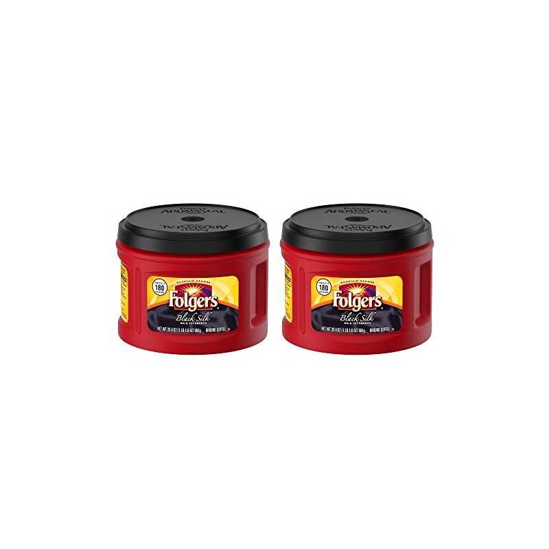 Folgers Black Silk, Dark Roast Ground Coffee