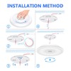 Horevo Bathroom Ceiling Light with Bluetooth Speaker and Remote Control
