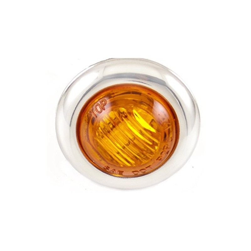 20x Amber - 3/4" (.75") Mini Round Clearance 3 LED