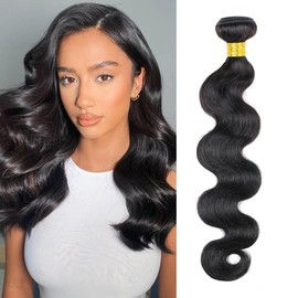 ZGGTL Body Wave Bundle Human Hair 18Inch Brazilian Human Hair Bundle Natural Black Hair Extensions