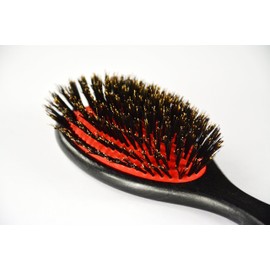 Dux Master of Hair 14601 Cushion Brush 11 Rows Natural Bristles White Handle FSC 100%, Pack of 1