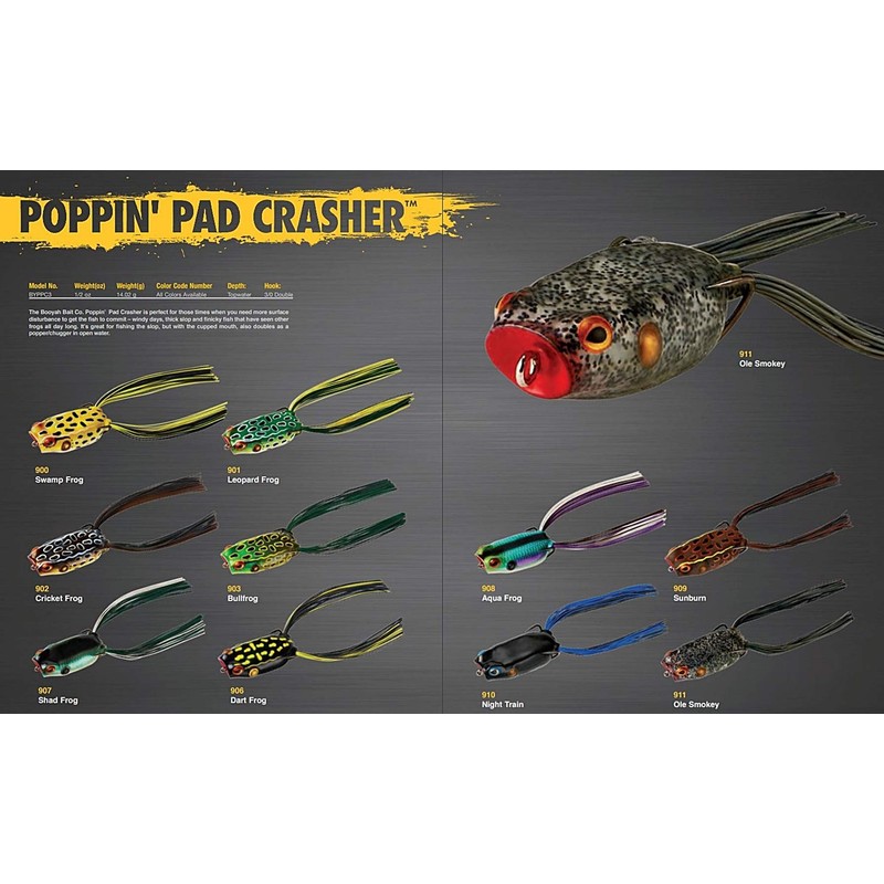 BOOYAH Poppin' Pad Crasher - Aqua Frog