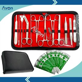 CynaMed USA 19 PC MILITARY FIELD MINOR SURGERY SURGICAL VETERINARY DENTAL INSTRUMENT KIT