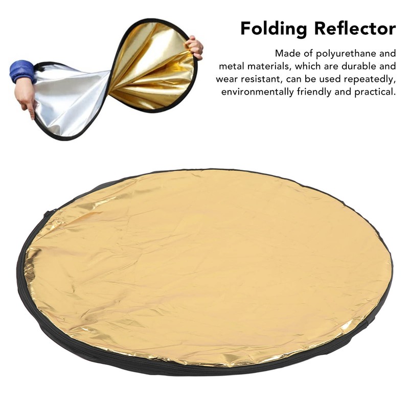 PULUZ 5 in 1 Light Reflectors with Translucent Silver Gold