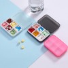 ZDQZC Pill Organizer - Portable Pill Box Small Pill Container