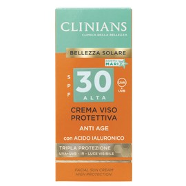CLINIANS Anti-Age Face Sun Cream SPF30 with Multifunctional Anti-Age Peptide and Vitamin E, 75 ml