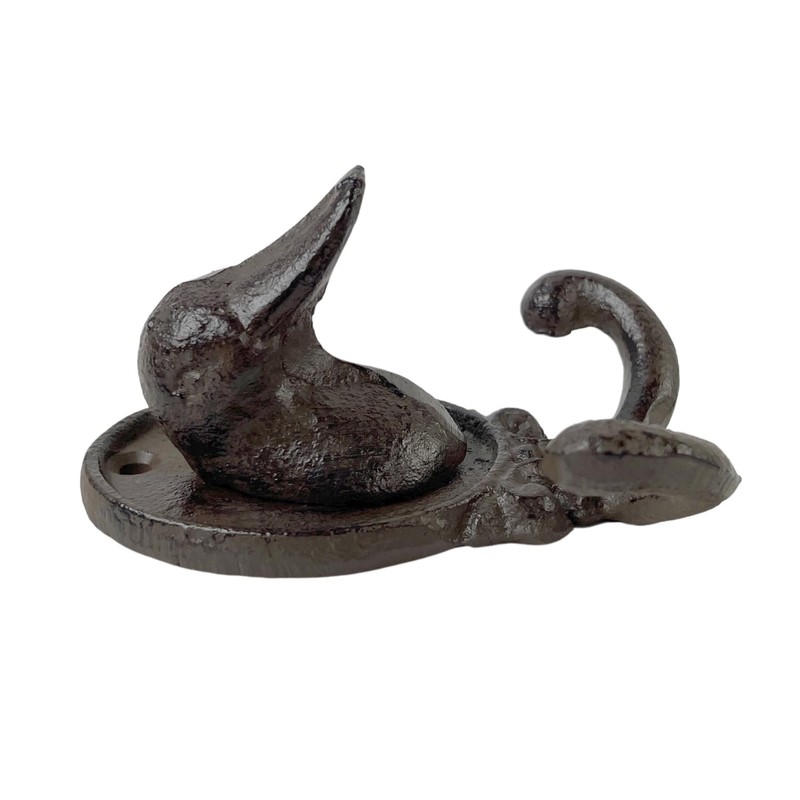 FTWDesign Duck Animal Head Coat Hook Cast Iron