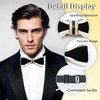 LHXzizizi Bow Tie for Men, Mens Bow Tie With Double