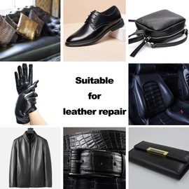 DOTUHAO Light Brown Leather Recoloring Balm, Leather Color Restorer Conditioner, Leather Repair Kits for Furniture, Sofa, Car Seats, Shoes - Repair Leather Color on Faded & Scratched Leather Couches