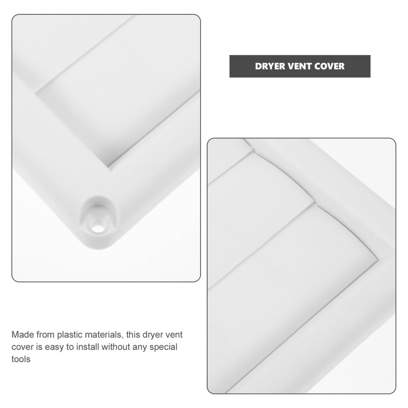 KICHOUSE Dryer Vent Cover Louvered Design for Enhanced Efficiency Construction