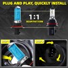 DMEPUGI Headlight Bulbs Fit For Ford Taurus 1992-2007, 9007 High
