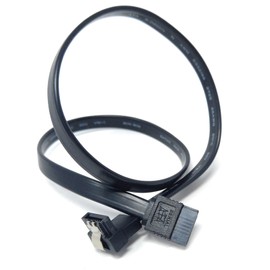 2pcs. 90 Degree Right Angle SATA III 6.0 Gbps Data Cable, 50cm, Compatible With SATA HDD, SSD, CD Driver, CD Writer