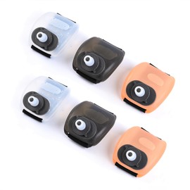 MIXNEX 7oz Wrist Water Bottle with Twist Cap and Spout, Water Bottle No Straw, Portable Swell Water Bottle Sports for Running, Gym, and Outdoor, BPA-Free Compact Design, 2Pcs Orange Clear Water Bottle