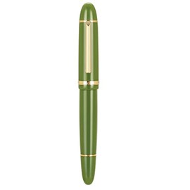 erofa Jinhao X159 X159 - Pluma estilográfica, punta fina, color verde aguacate con clip dorado, acrílico, gran tamaño, X15912-F                       