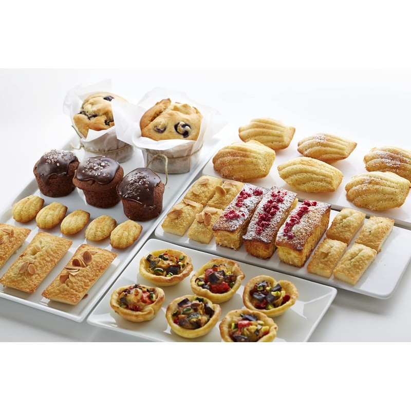 Lékué Gourmet Financier-Form, Silikon, schwarz, 20 Mulden, 1 Stück