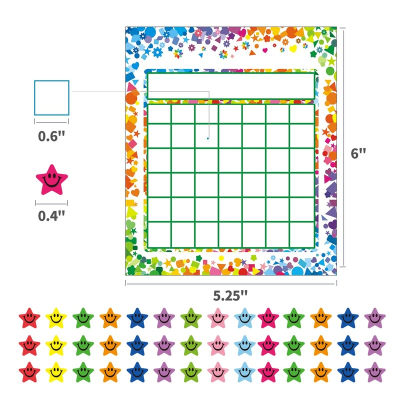 REGELETO 100 Pack Incentive Reward Chart for Kids, 2 Designs