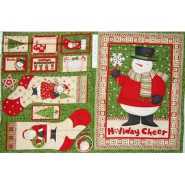 Quality Fabric Debbie Mumm Fabric Christmas Ho Ho Holiday Stocking SSI 27 Panel