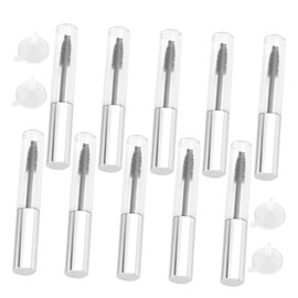 Mikinona 14pcs 10ml Mascara Bottles Empty Refill Containers for Portable Storage Bottles with Silver Caps
