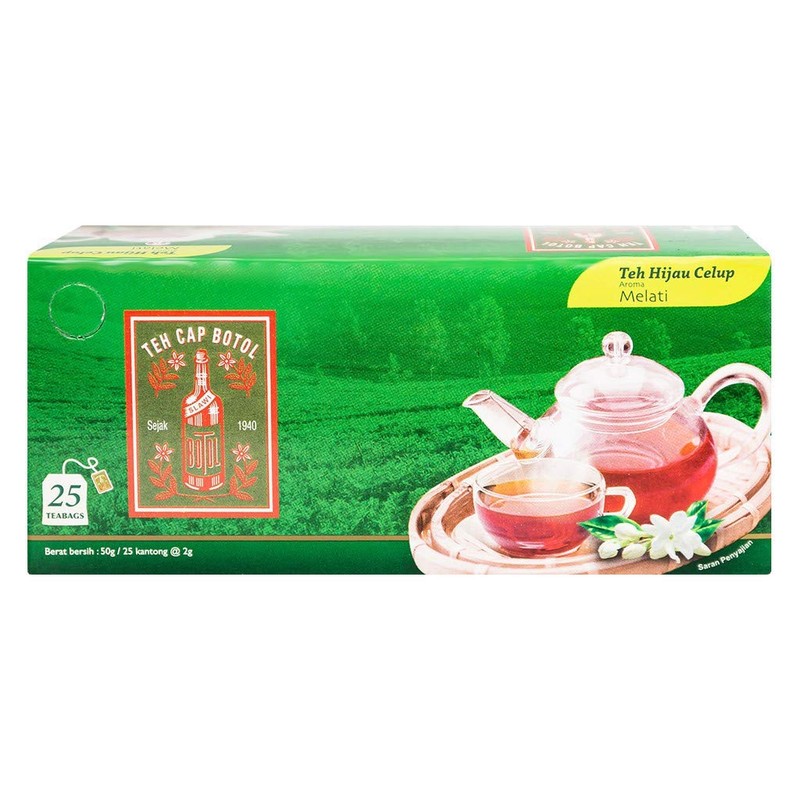 Teh Cap Botol Green Pack Tea Bags, 1.76 Oz (Pack