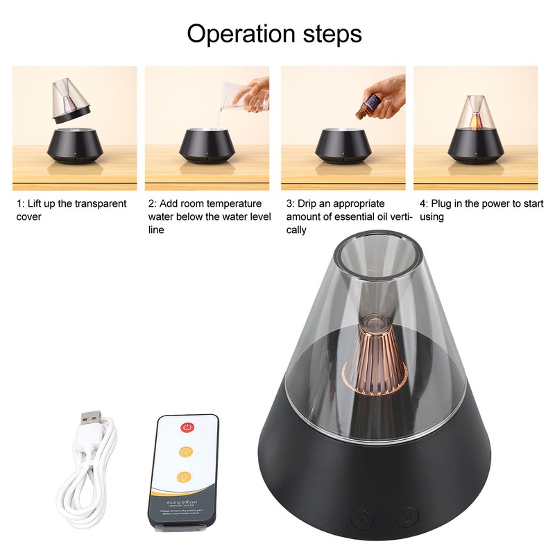 Essential Oil Diffuser Humidifier 5W 150ML Long Lasting Aroma Diffuser